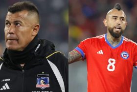 Jorge Almirón y Arturo Vidal La Roja
