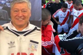 patricio yáñez le toca la oreja a River Plate