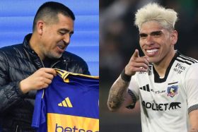 Carlos Palacios y Juan Román Riquelme