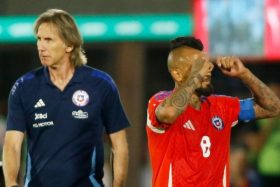 Ricardo Gareca y Arturo Vidal
