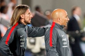 Sebastián Beccacece y Jorge Sampaoli La Roja
