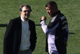 Aníbal Mosa y Jorge Almirón Colo Colo