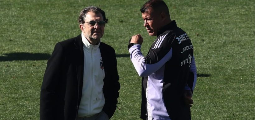 Aníbal Mosa y Jorge Almirón Colo Colo