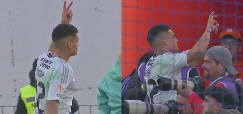 Lucas Cepeda gesto hinchas de la U Superclásico