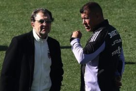 Aníbal Mosa y Jorge Almirón Colo Colo