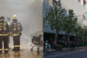 Incendio en Costanera Center forzó masivo desalojo y contundente operativo de Bomberos