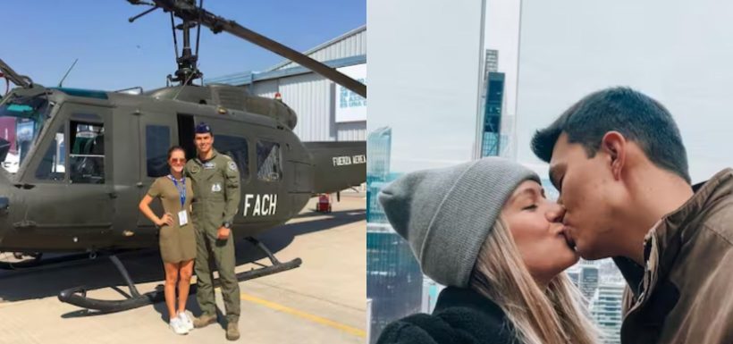 Pareja de piloto de helicóptero fallecido le dedicó un último adiós