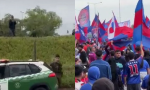 carabinero dispara contra hinchas de la U