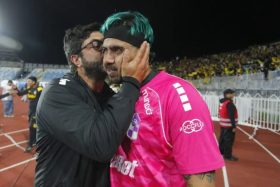 Diego Sánchez y su festejo en Coquimbo Unido.