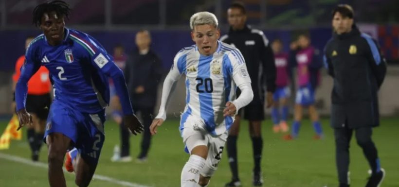 Gianluca Prestianni vuelve a cargar contra chile.
