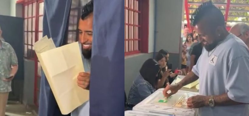 Arturo Vidal vota por segunda vez y deja tajante mensaje en estas elecciones presidenciales