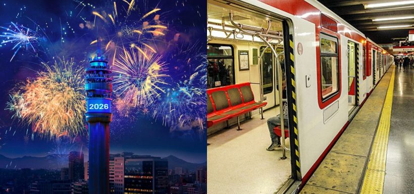 ¡Para que no te pierdas el show! Metro de Santiago anuncia horario extendido por Año Nuevo en la Torre Entel