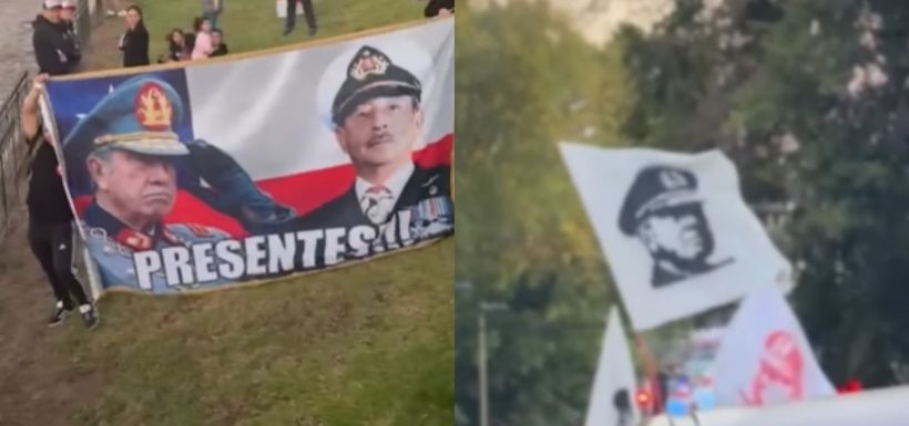 Con banderas de Pinochet y Miguel Krassnoff: Polémica celebración de adherentes de Kast desata críticas en redes