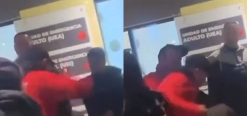 Violencia en el Gustavo Fricke: Graban brutal golpiza en grupo de guardias hospitalarios a sujeto