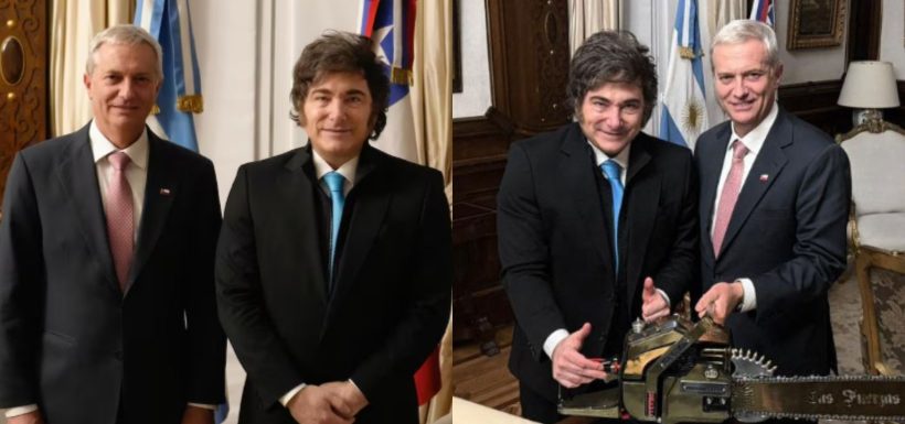 Con todo y motosierra: Los temas que abordó Kast durante su encuentro con Javier Milei en Argentina