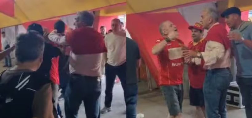 Hinchas y dirigente de Unión Española pelean tras descenso.