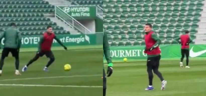 Lucas Cepeda primer gol en Elche.