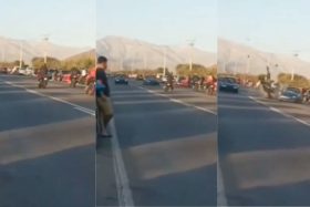 VIDEO | Destapan brutales imágenes: Presunta carrera clandestina terminó con un motorista gravemente mutilado