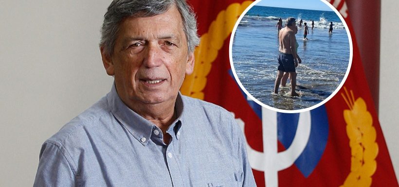 ¡El “funador” salió “funado”! Sujeto publicó foto de líder del PC en la playa y lo empapelaron en críticas y memes