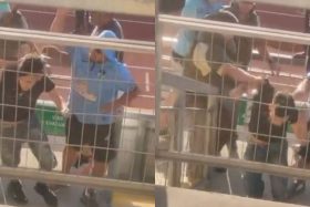 VIDEO: Momento exacto en que hinchas de O'Higgins sacaron a golpes a infiltrados de Colo Colo