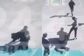 VIDEO | El impactante momento en que alumnos logran derribar a responsable de fatal ataque en Calama