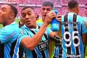 Gremio e Inter casi se van a las manos.