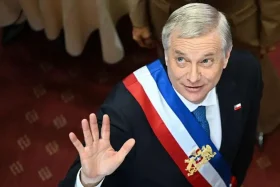 J. A. Kast en Cambio de Mando auditoria internacional - GETTY IMAGES