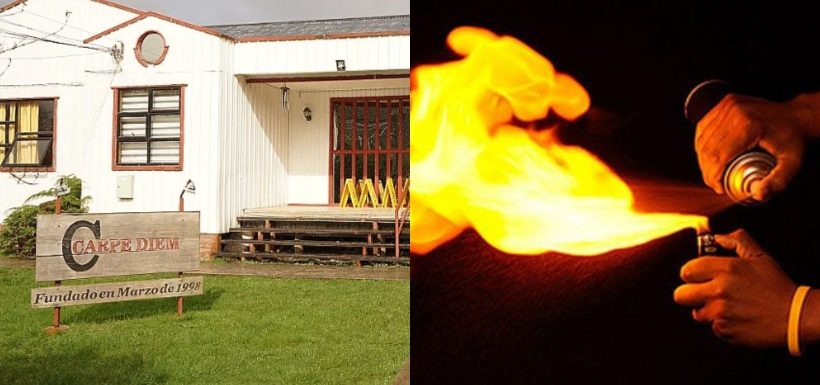 Alumna resulta con lesiones tras ataque con fuego de compañero en Chiloé: Joven usó aerosol y encendedor