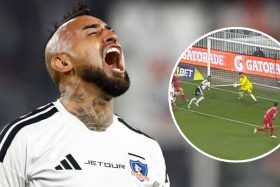Arturo Vidal bromea con su autogol en triunfo de Colo Colo ante Ñublense