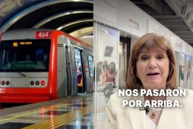 Patricia Bullrich compara el Metro de Santiago y el Subte Argentino