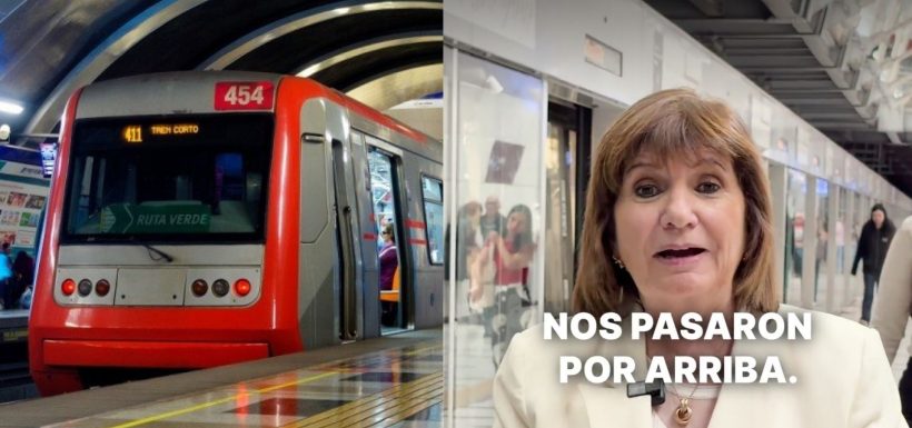 Patricia Bullrich compara el Metro de Santiago y el Subte Argentino