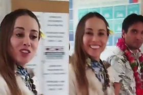 VIDEO | "Tan lejos vino para mentir": mujer arremete en contra Mara Sedini durante su visita a Rapa Nui