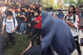VIDEO | Registran impactante linchamiento que vivió streamer Corxea en pleno centro de Santiago