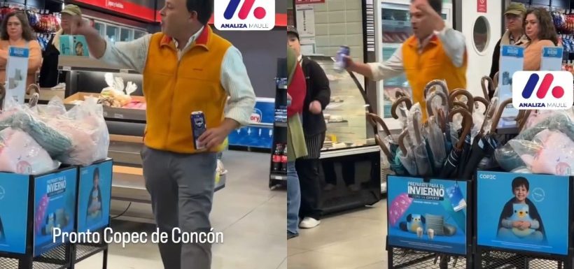 VIDEO | “¡¿Qué te pasa, rota conche...?!": Furioso sujeto desató el caos en un Pronto Copec y despertó indignación por maltrato a trabajadoras