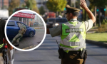 video carabinero arrastrado