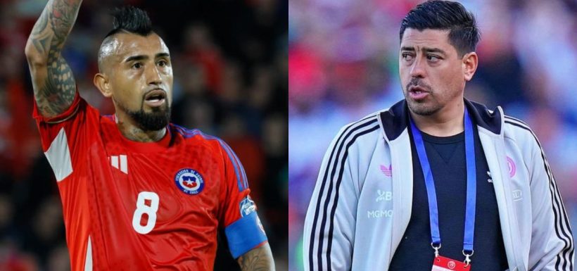 Arturo Vidal barre con Nicolás Córdova tras derrota de La Roja