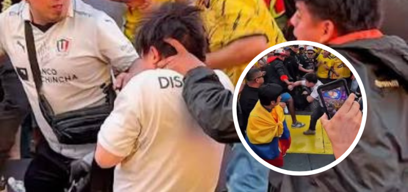 Hinchas ecuatorianos Times Square