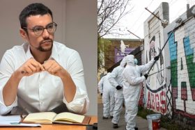 "Te queda poco caminando”: Alcalde de Peñalolén denuncia amenazas de muerte tras eliminar rayados de la Garra Blanca