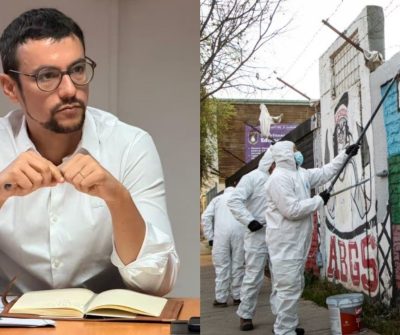 "Te queda poco caminando”: Alcalde de Peñalolén denuncia amenazas de muerte tras eliminar rayados de la Garra Blanca