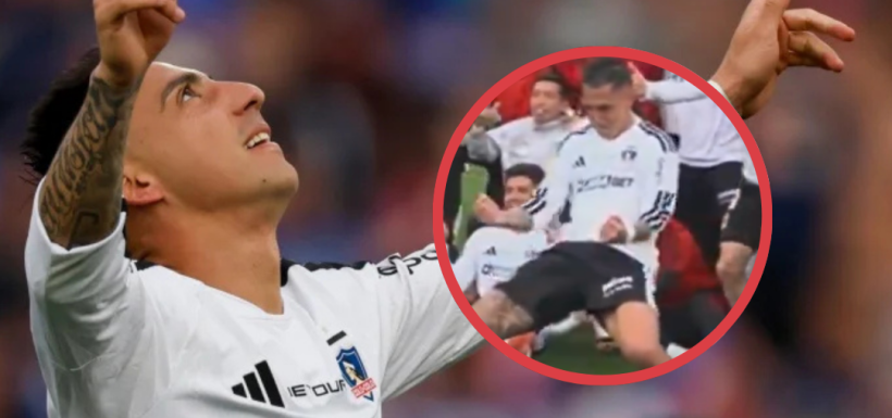 Javier Correa polémico festejo Colo Colo