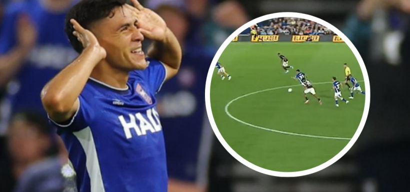 Marcelino Núñez gol mitad de cancha