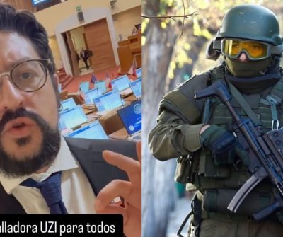 La propuesta de “combatir fuego con más fuego” de diputado Orrego: “Subametralladoras UZI ahora para carabineros”