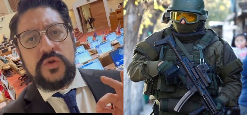 La propuesta de “combatir fuego con más fuego” de diputado Orrego: “Subametralladoras UZI ahora para carabineros”