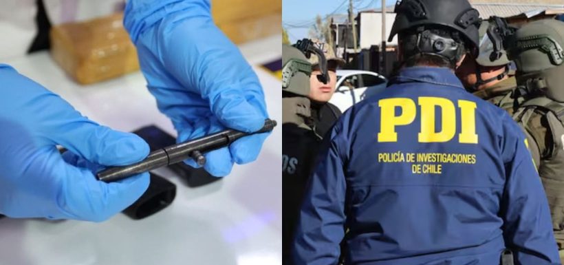 “Se puede dar muerte a una persona”: PDI incauta insólita arma camuflada como lápiz durante operativo contra banda narco