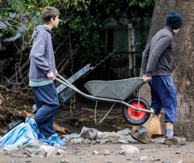 Las Condes voluntarios Aluvión