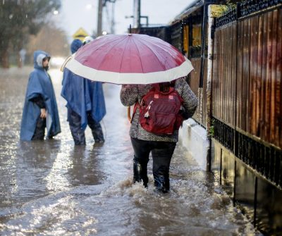 Lluvias RM región metropolitana Santiago Delegación presidencial