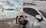 VIDEO | Tres meses después del polémico rescate, reaparece el auto de “El Chino” enterrado en la nieve