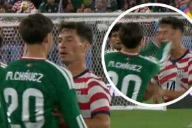 VIDEO Cachetada Doble Jugador Mexico